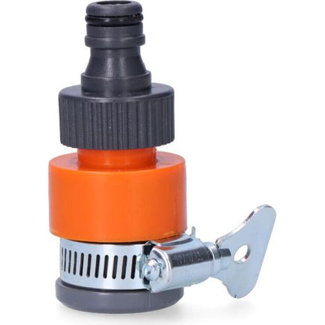 Bouchon de robinet sans filetage avec collier et bouchon rapide Ø18mm mâle (Blister)