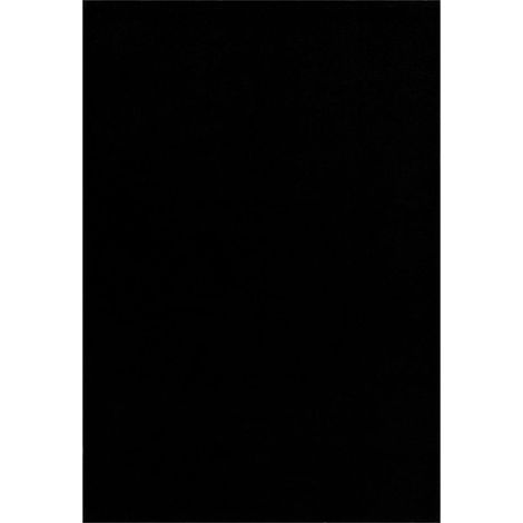 Tapis salon et chambre 140x200 noir rectangle tissé motif uni NOSSA