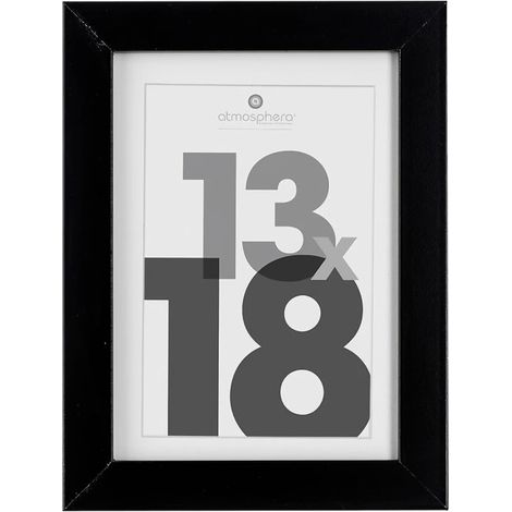 Cadre Photo Bois 13x18cm Noir (1/5)