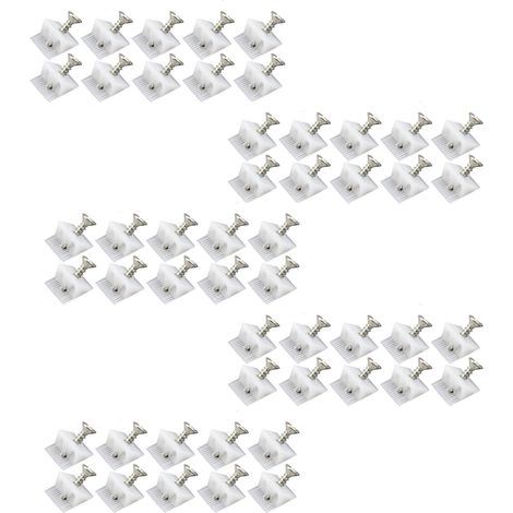 Connecteur Tiroir - Renfort Angle L - Pour Réparation Fond de Tiroir et Étagère - 100 Pièces (50 Renforts + 50 Vis)