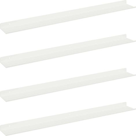 Maison Exclusive - Schwebendes Regal Wandmontiert 4 pcs Weiß 80 x