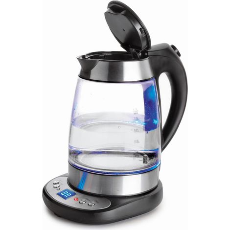 Bouilloire électrique en verre, 1,7L, 2200W (1/2)