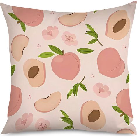 Housse de Coussin Décoratif Pêches Élégant (1/5)