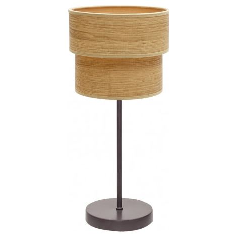 Lampada da Tavolo Double Smile 1xe14 Marrone/Legno Chiaro 44x18x18 Cm