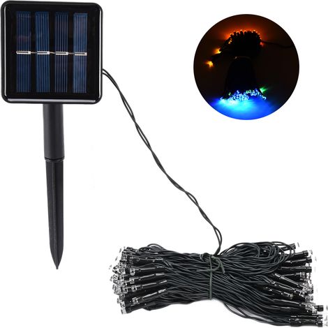 Guirlande lumineuse féérique de petite taille, étanche et alimentée à l'énergie solaire, idéale pour les sapins de Noël extérieurs, Halloween, les jardins, les terrasses, les fêtes de mariage et autre (1/5)