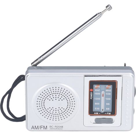 Radio AM FM Portable à Piles, Étanche en Plastique, pour Extérieur et Loisirs (BC-R2048) (1/5)