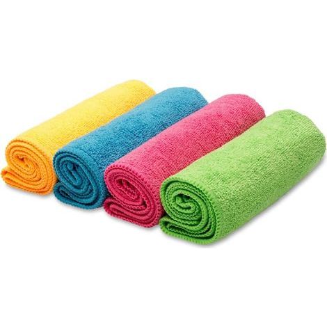 Chiffons en fibres ultrafines pour dépoussiérer et dégraisser – 8 pièces (1/4)