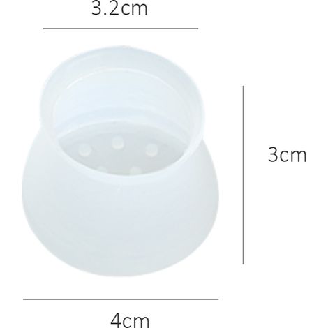 Embouts de pieds de chaise antidérapants en silicone ronds pour pieds de meubles (1/5)