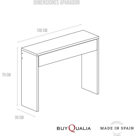 Consola 1 Cajon 76X100X30Cm Cerezo (1/4)