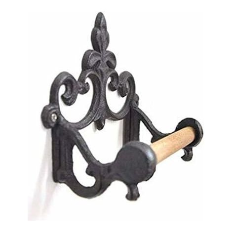VURAHOME - Porte-papier Toilette Vintage en Fonte pour Cuisine et Salle de Bain (1/5)
