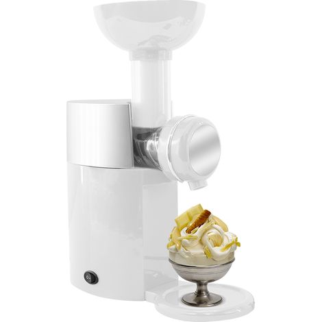 573737 Máquina eléctrica para hacer helados o para postre helado Yogurt Creme  Color: Blanco
