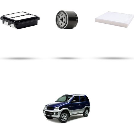 Kit tagliando 3 filtri compatibile con Daihatsu Terios 1.3 61kw dal 1997 (1/4)