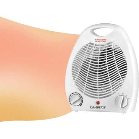 Radiateur Soufflant Salle de Bain - Chauffage d'appoint soufflant - Faible consommation - Silencieux - 2000 W - Blanc (1/5)
