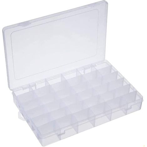 Boîte de rangement créative en plastique amovible à 36 compartiments, multifonctionnelle, pour bijoux, petite taille, bricolage, bureau, vis