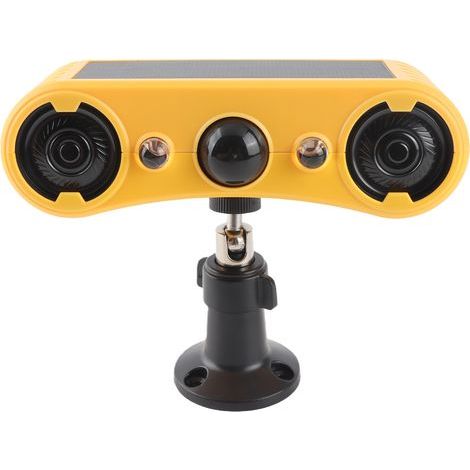 Solar Alarm with Motion Detector N911W, Yellow, Waterproof and Pet-Proof for Outdoor Use (1/5)