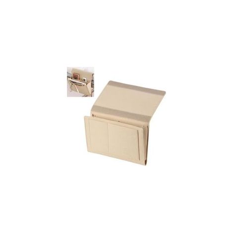 Sac de rangement en feutre à suspendre, poche de chevet, organiseur de chevet, sac de rangement suspendu, convient pour téléphones portables, clés, télécommandes, magazines, lunettes, etc (1/5)
