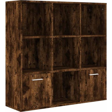 Maison Exclusive - Bücherschrank Räuchereiche 98x30x98 cm (1/5)