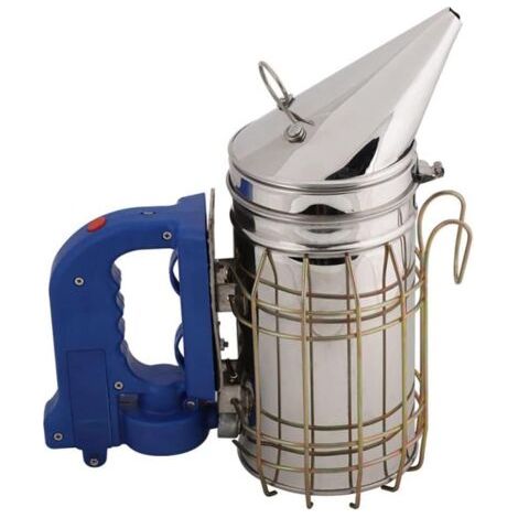 Bee Hive Fumoir électrique rechargeable avec bouclier thermique, outil d'apiculture électrique en acier inoxydable (sans batterie) (1/5)