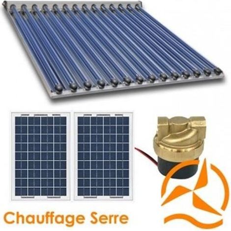 Kit chauffage solaire - HD4K - 2,6 m² capteur - Autonome - Résistant au gel