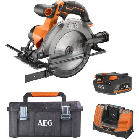 Pack AEG 18V - Sega circolare 165mm - Batteria 4.0 Ah - Caricatore - Scatola di conservazione (1/5)
