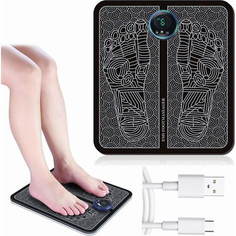 Masseur de pieds, coussin de massage électrique EMS pour les pieds, stimulateur d'acupuncture - Générique (1/4)