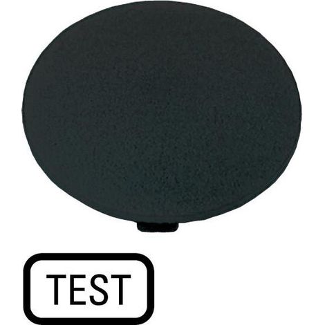 Étiquette bouton ' coup de poing ' noir TEST EATON M22-XDP-S-GB9