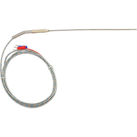 Sensore termocoppia di tipo K, resistente alle alte temperature, pieghevole e a risposta rapida.