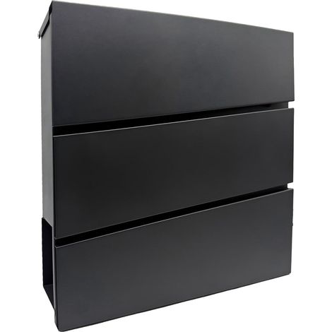 Buzón de pared con revistero y protector de lluvia (1/5)