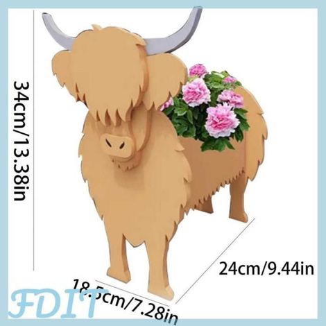 Jardinière Animal - PVC - 34 x 24 cm - Pour Plantes Grasses Et Fleurs - Intérieur Extérieur - 1 Pièce (1/5)