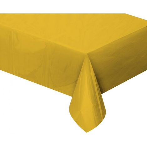 Tovaglia in lamina metallizzata, oro, lucida, 137 x 183 cm (1/2)
