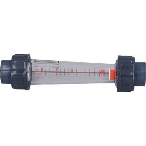 Débitmètre à tube plastique pour liquides, haute précision, large plage de mesure, résistant aux acides et aux bases, pour eau. (1/5)