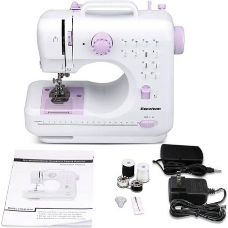Excelvan Electronic Sewing Machine – Beginner Level – 12 Stitches – Portable – Two Adjustable SpeedsTF