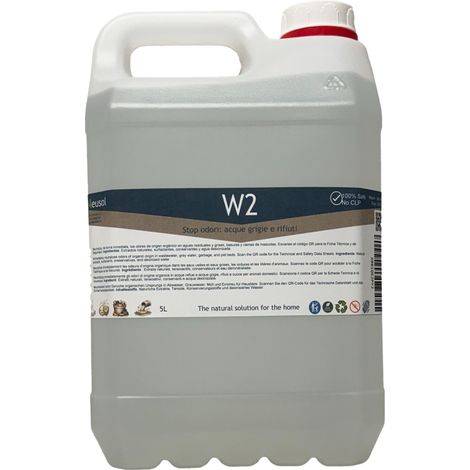 Neusol W2 5L Eliminador de olores Tuberías bajantes cañerías desagües canalizaciones sumideros Fosa séptica Depuradora Autocaravana Aguas negras y grises Antiolor Quita olor y molestias