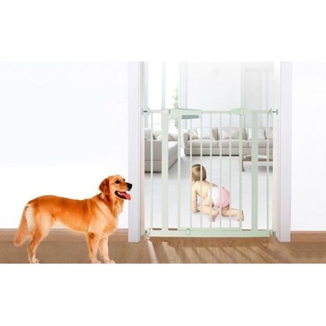 TrAdE Shop Traesio - Cancello Con Bloccaggio A Pressione Per Bambini E Animali Domestici - (1/5)