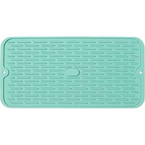 Tapis d'égouttage en silicone, tapis égouttoir pour plan de travail, antidérapant, sans BPA, compatible lave-vaisselle (1/5)