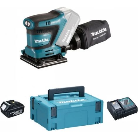 Makita DBO480RFJ1 Levigatrice orbitale per finitura a batteria 18 V