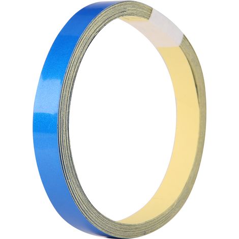 Autocollants réfléchissants pour voitures et motos, 1 cm x 5 m (bleu). (1/5)