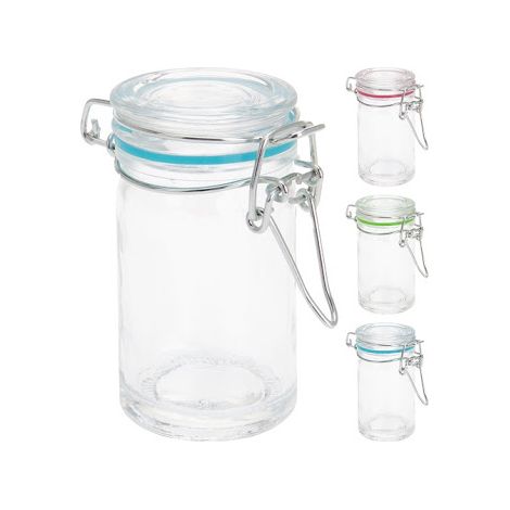Barattolo con clip da 80 ml, 4,5x8,5 cm