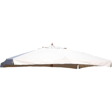 Bache de remplacement pour parapluie avec mat central Oasis 3x3 mt e'cru en polyester avec grille d'ae'ration