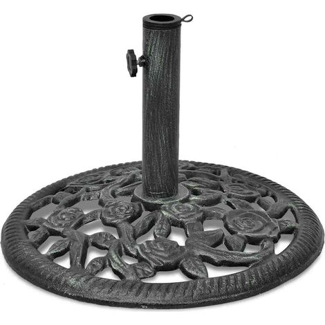 Pied de parasol Socle de parasol - en fonte 12 kg 48 cm BV559693 - BonneVie (1/5)
