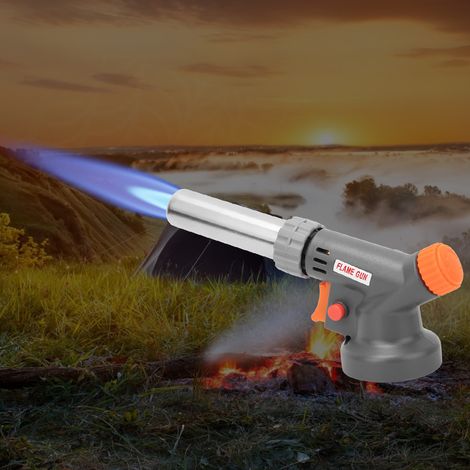 Chalumeau Torche à Gaz Portable avec Allumage Électronique Réglable, Pistolet de Soudure pour Extérieur, 1500℃ (1/5)