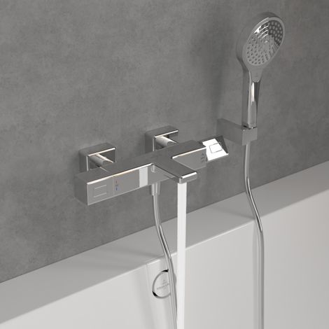 Mitigeur bain douche thermostatique VILLEROY ET BOCH Universal carré Chrome