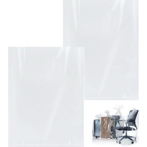 Stück große, durchsichtige Aufbewahrungstaschen aus Kunststoff, 100 x 150 cm, staubdicht, feuchtigkeitsbeständig, für Gepäck, Koffer, Möbel, Bettdecken, Stühle, Fahrräder