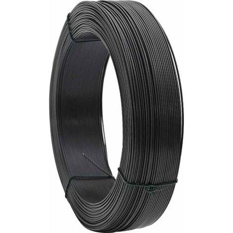 Fil de ligature pour clôture de 250 mètres, fil d'acier de 0,9/1,4 mm, couleur anthracite.