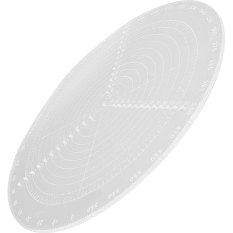 Compas de traçage acrylique pour menuiserie, règles graduées transparentes, diamètre 30 cm / 11,8 pouces