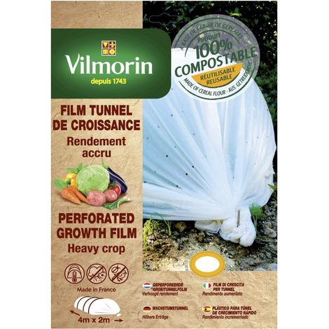 Vilmorin - Film De Croissance Perforé - Farine De Céréales -20 µm 2X4