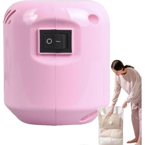 Pompe électrique pour sacs sous vide Pompe à air de voyage - Pompe de poche à fermeture rapide pour les voyages, l'organisation du ménage, la compression de la literie et des vêtements (1/4)