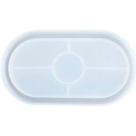 Flexible ovale Silikonformen für Untersetzer – zum Formen mit Harz, Beton, Zement und Polymeren