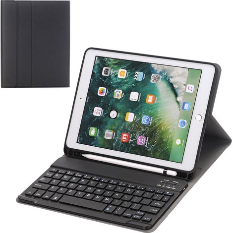 Étui-clavier pour iPad, avec clavier standard sans rétroéclairage, étui folio fin en cuir pour iPad 2020/2019 - iPad 10.2/Air 3/Pro 10.5 (1/5)