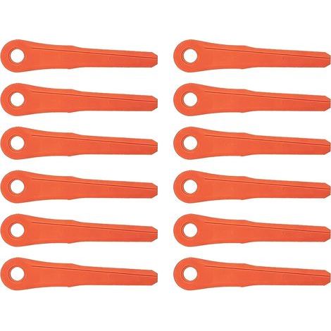 12 Pieces Blades for STIHL Polycut 6-2, 28-2, 7-3 Cutting Heads, Replacement Knives for STIHL FS38 FSA60 FSA86 Brushcutter Knife PolyCut Blade Cutting Accessories